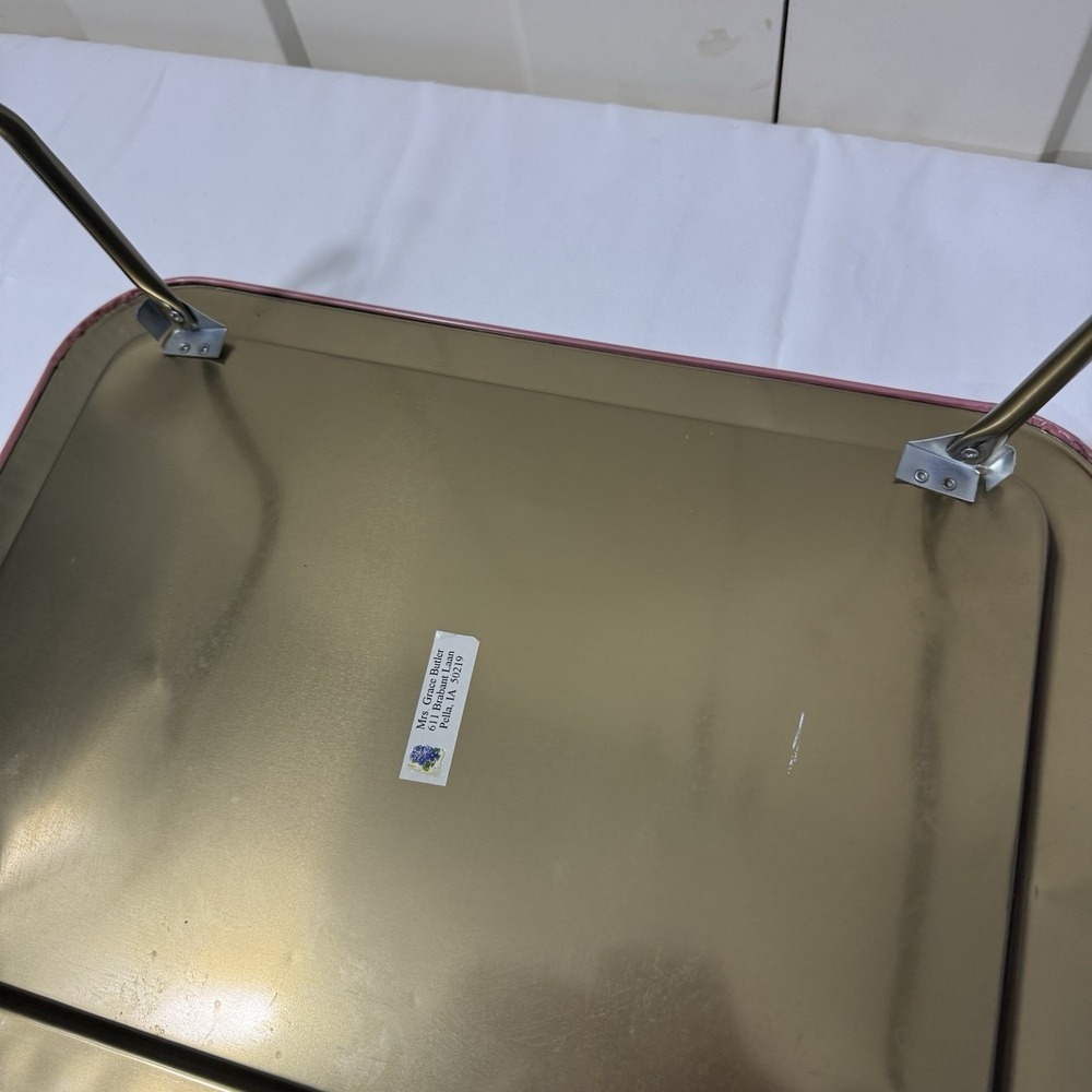 Metal Lap Tray Angela Trotta Thomas Art Girl Dollhouse Folding Legs 80's Vintage - Picture 11 of 15